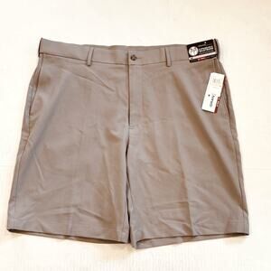 Grand Slam Golf Shorts Mens 40 Beige Performance Expandable Waistband Off Course